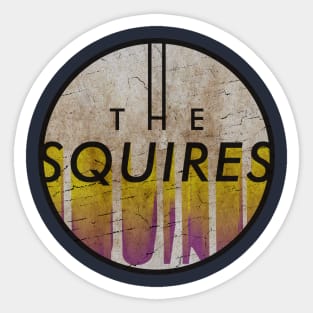 THE SQUIRES - VINTAGE YELLOW CIRCLE Sticker